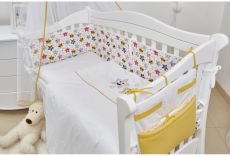 Постільний комплект 8 ел Twins 3D Funny Stars (бампер мембрана) 4079-S-003, yellow
